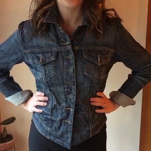 Cropped indigo Jacket